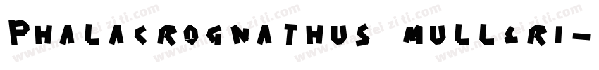 Phalacrognathus mulleri字体转换